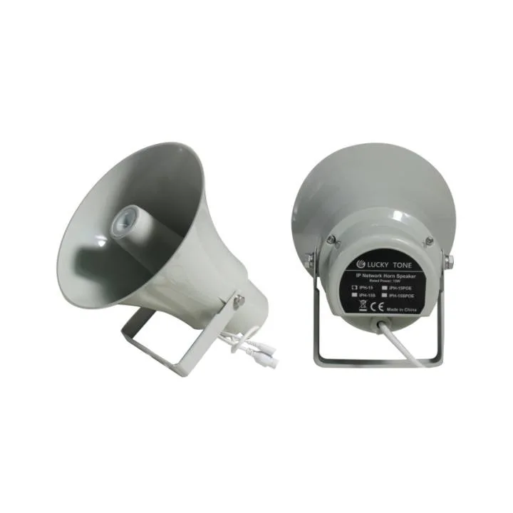 15W IP/SIP Network PA System Horn Speaker with Local Audio Input Eco IP PA System IP67 Waterproof Outdoor IP Poe Speaker