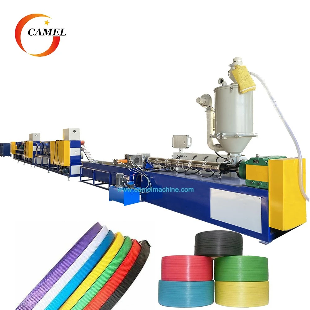 PP Packing Belt Extrusion Line 6-9-13-15-19mm PP Strap Tape Production Line with Recycled Polypropylene Granules