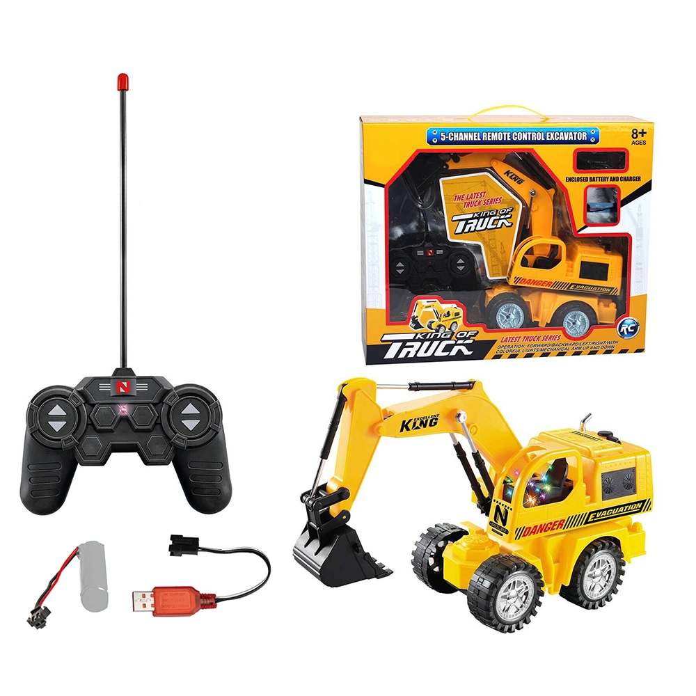 360&deg; Degree Rotate 5 Channel Remote Control Excavator Toy