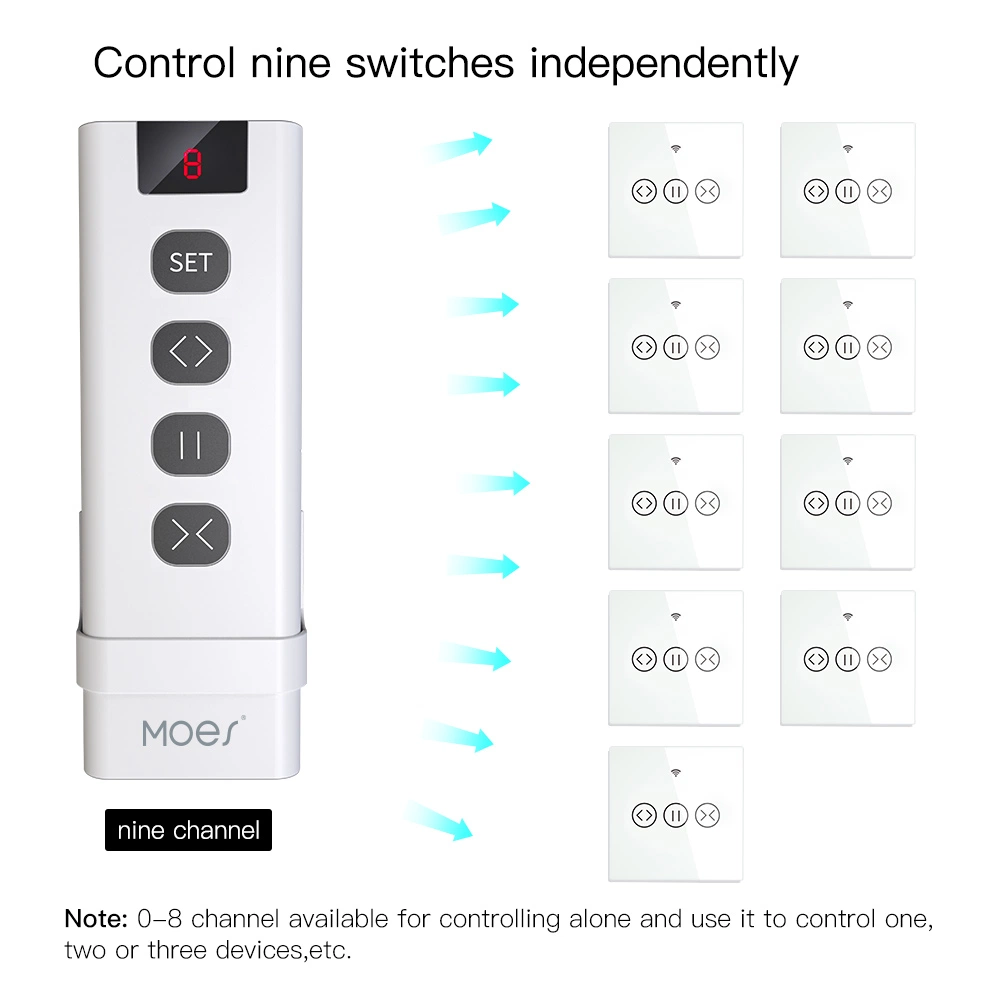 Curtain RF433 Remote Control for Smart Curtain Window Motor Driver Switch Module Roller Blinds Robot