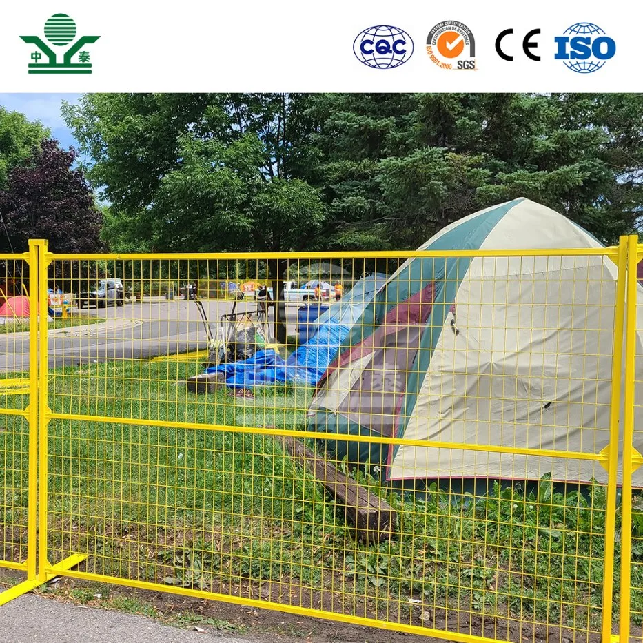 Zhongtai Portable Temporary Fence 42 мкм цинковое покрытие Австралия временно Временные границы границы завода в Китае