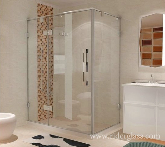 3-15mm Tempered Toughened Glass Shower Walls Panels with Ce&ISO&AS/NZS Certificate