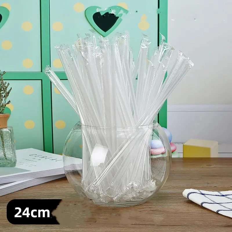 Disposable Clear Plastic Jumbo Smoothie Plastic Bubble Tea Straws