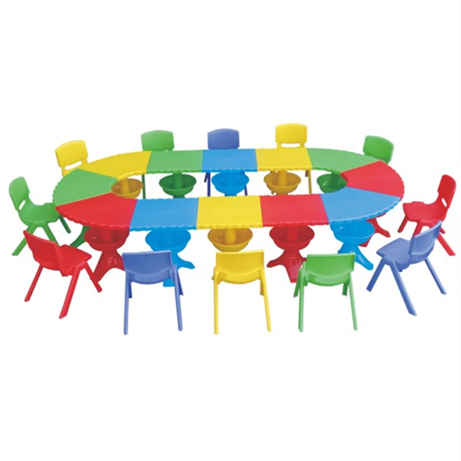 Kindergarten Children's Tables and Chairs Children's Plastic Building Table SL59