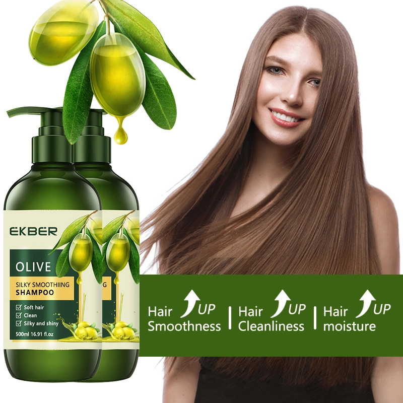 New Arrival Olive Fruit Extract Daily Cleaning Moisturizing Protective Treatment Olive Oil Shampoo Organic