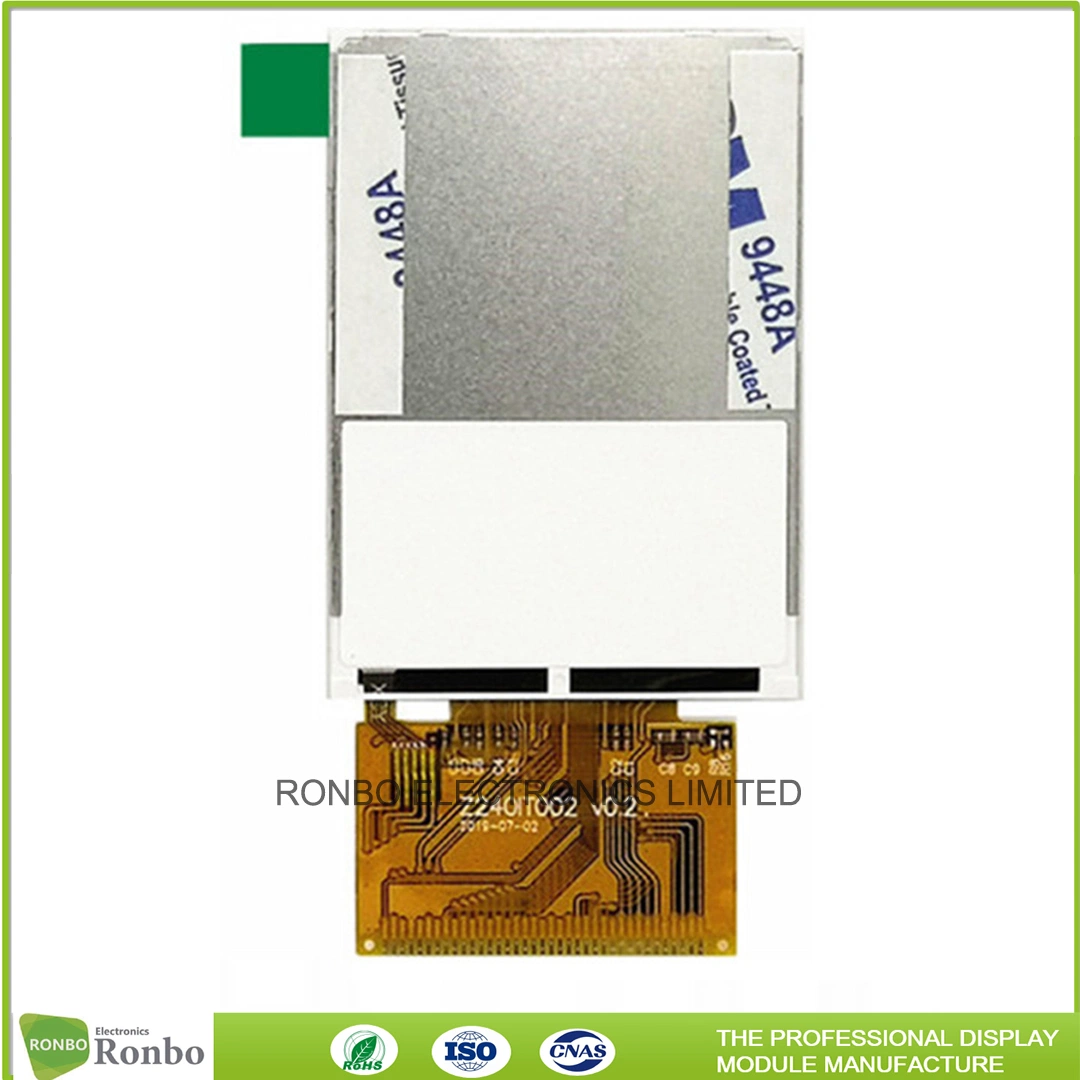 Ecrã LCD TFT LCD táctil resistivo personalizado de 2.4 polegadas QVGA 240 * 320 MCU de 16 bits Interface