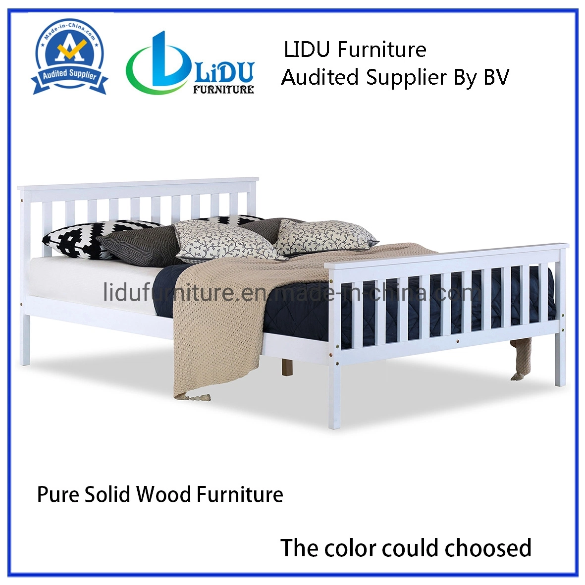 New Design China Manufacturer Wood Bed Unique Designer Bed