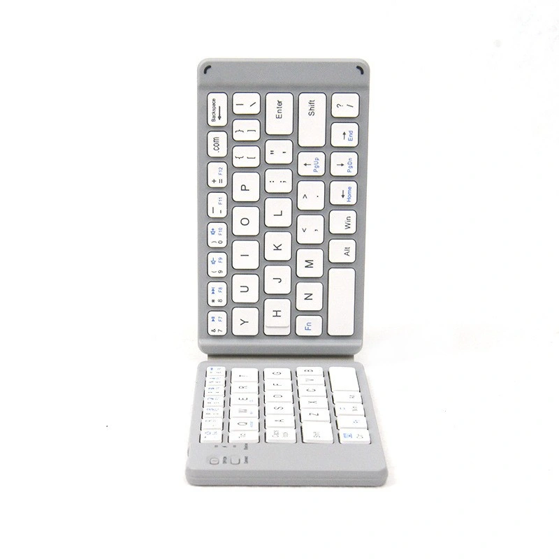 Suitable for Apple Android Microsoft Phablet Computer Wireless Keyboard Triple Fold iPad Keyboard Round Key