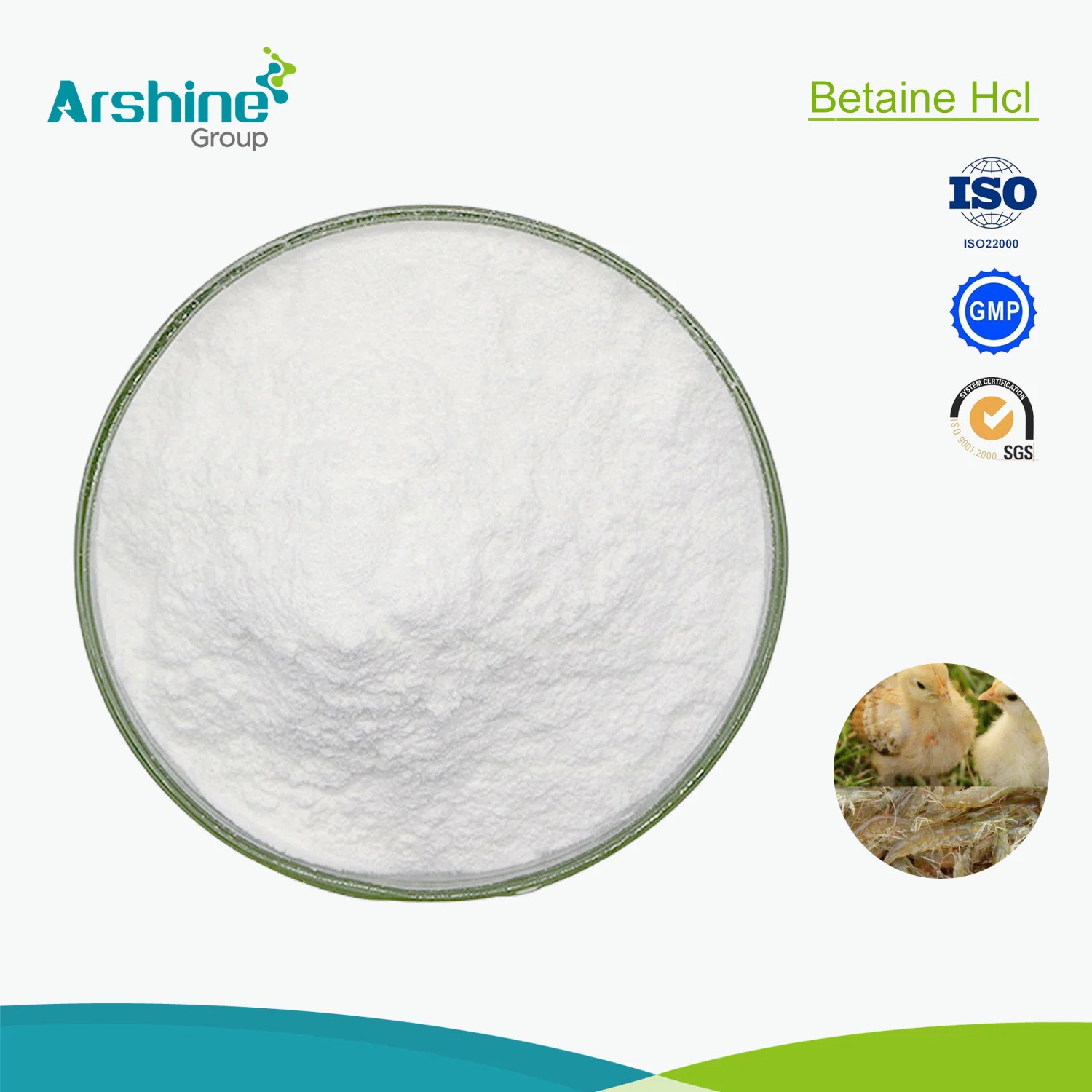 Wholesale Animal Feed Betaine Hydrochloride Feed Grade Betaine HCl for Animal Feed Additive