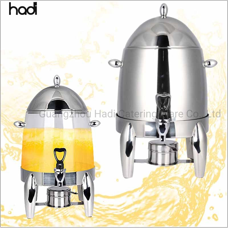 Buffet Catered Event Stainless Steel Beverage Dispenser Gold and Silver Hot Milk Chocolate Coffee Dispenser Chafer Urn