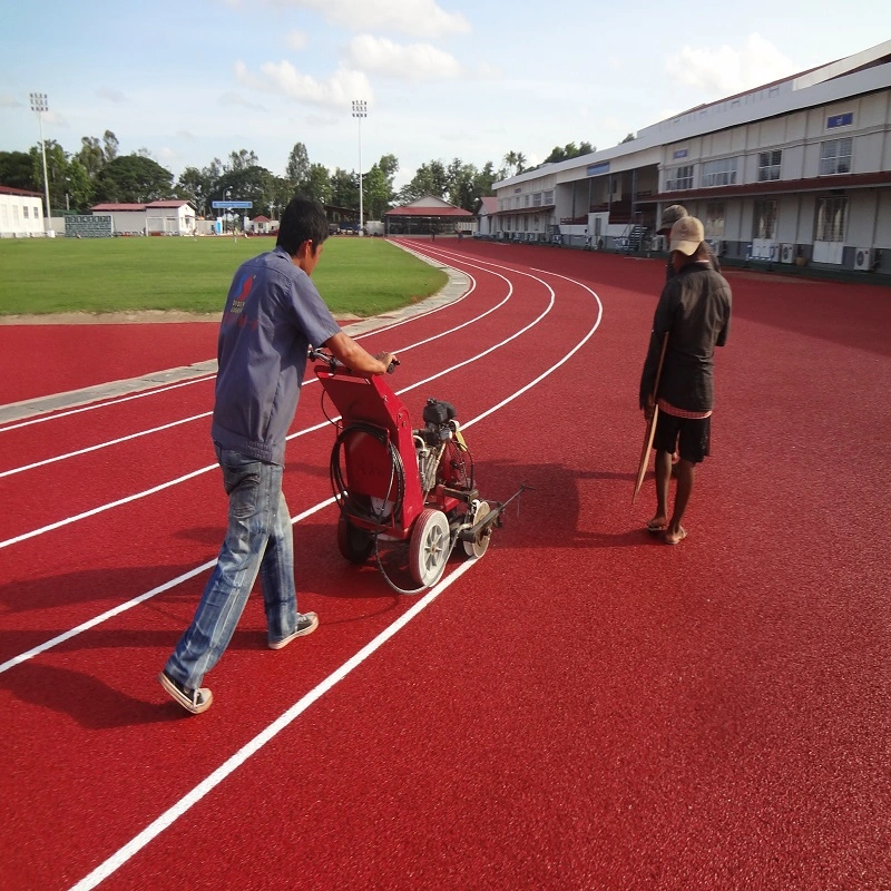 Certificado de la IAAF plena vierta el gránulo de EPDM Pavimentos de caucho de pista de atletismo 1