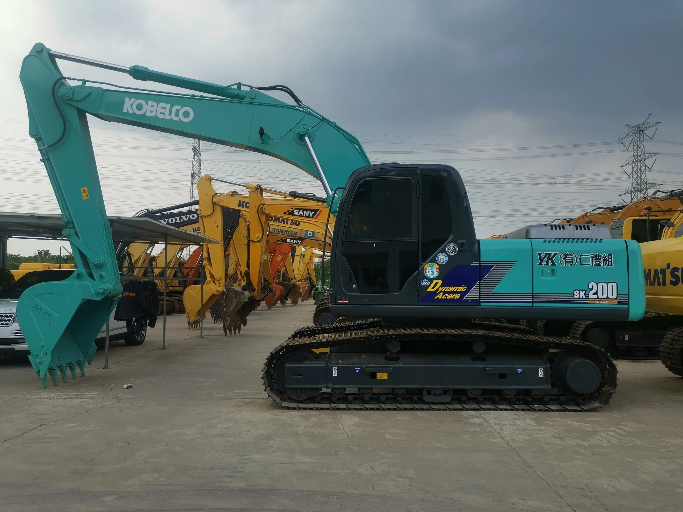 Usa hidráulica excavadora de cadenas de Kobelco SK200