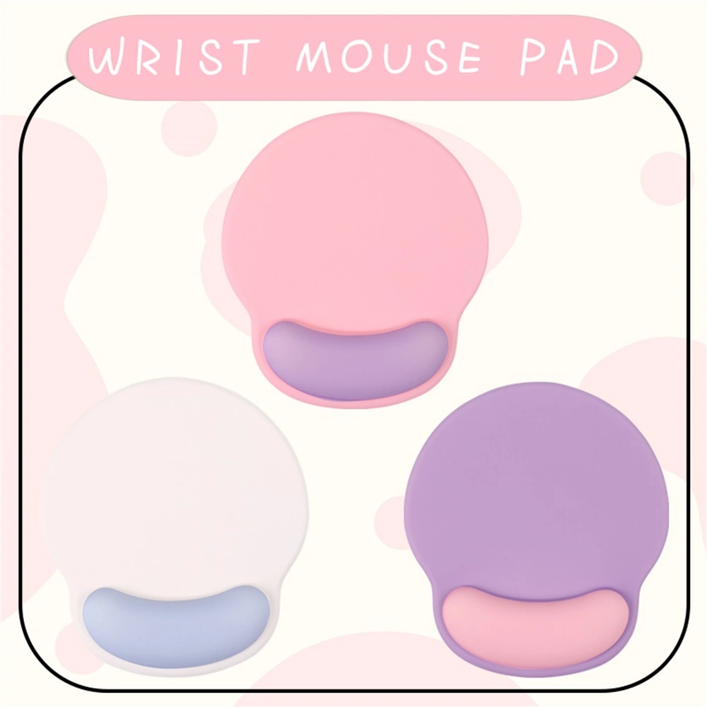 Mouse Mat Color Anti-Slip Comfort Mouse Pad Mat with Gel Foam Rest Wrist Support for PC Laptop - Compatible with Laser and Optical Mice