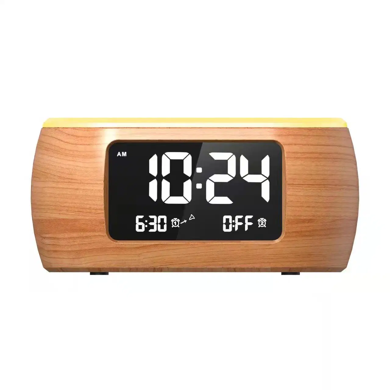 Digital Pll FM Radio Support USB Charging Night Lights Dual Alarm Clock