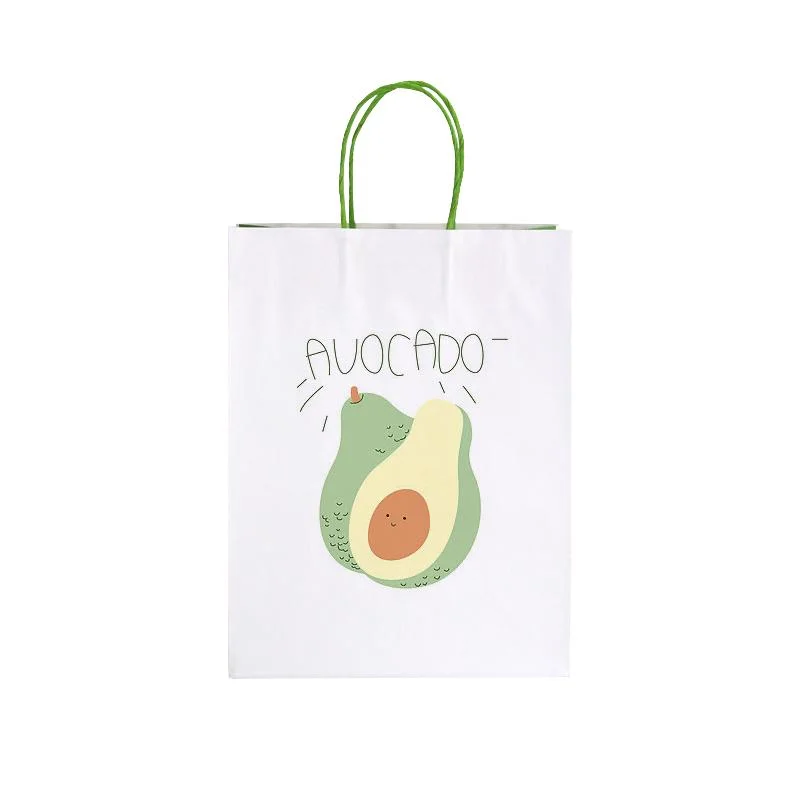 Green Kraft Paper Bag for Takeout Tea Drinks with Your Own Logo