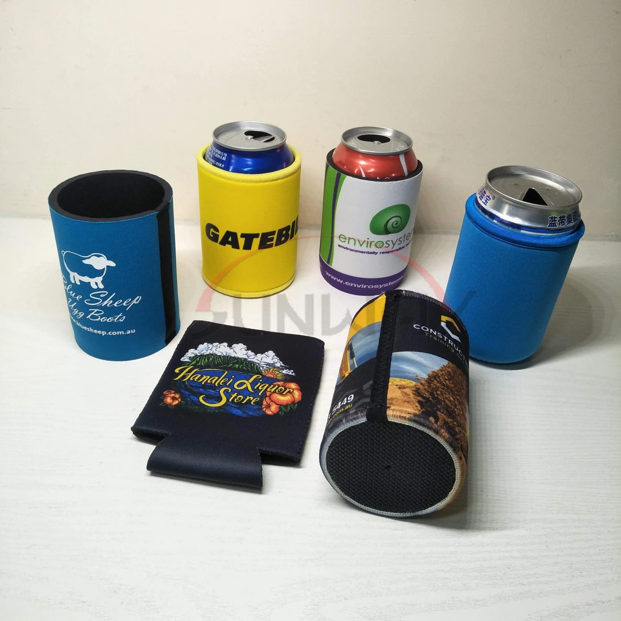 Wholesale Printed Beer Cooler Custom Neoprene Beverage Drink Stubby Bottle Can Cooler (BC0001)