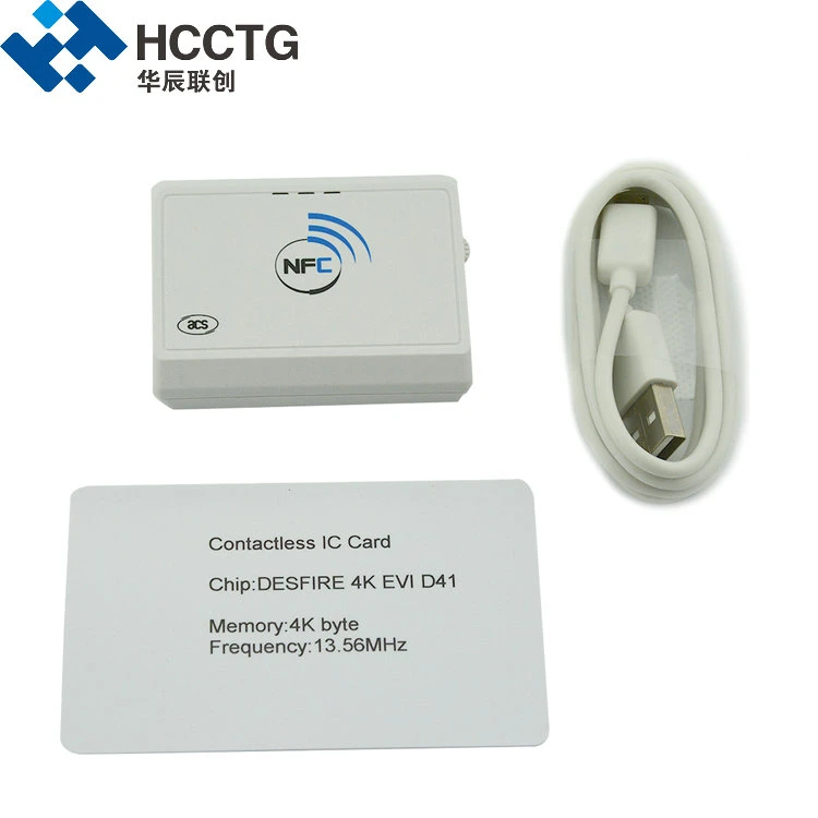 Mini-portátil USB sem contacto Bluetooth com NFC e cartão inteligente RFID de 13,56 MHz Gravador do leitor (ACR1311U-N2)