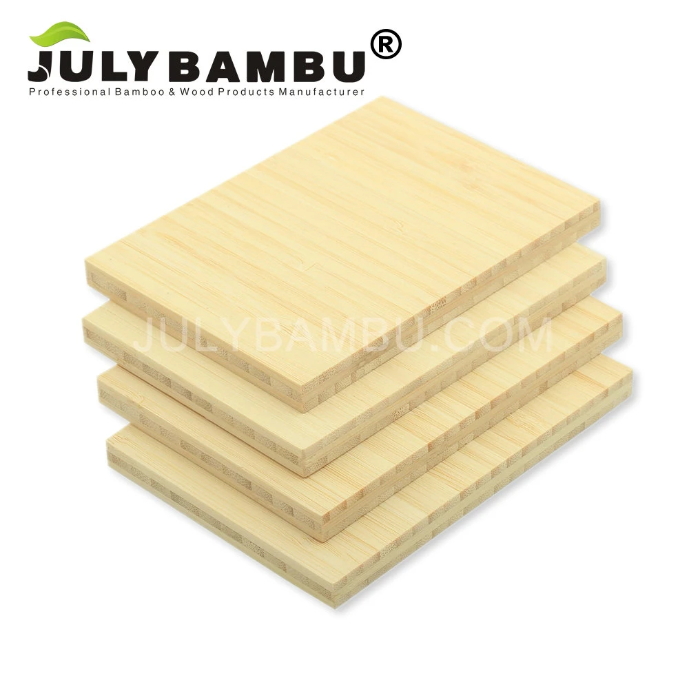 3 couches naturelles 6.5mm verticale de 1 à 4 pouces de planches de bambou pour la vente