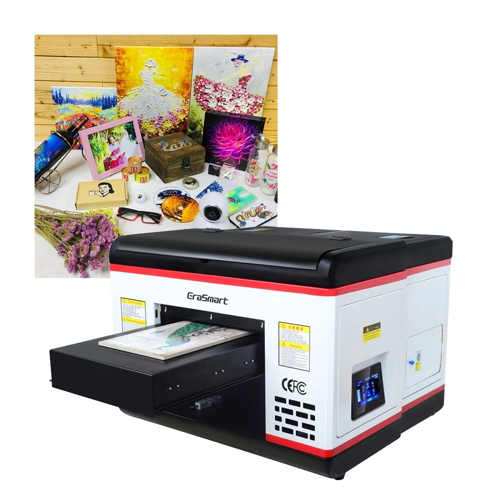 Erasmart Factory Drirect Sell UV Print Machinery A3 UV Printer UV Flatbed Printer for Phone Case Printing