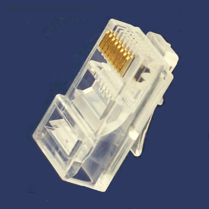 RJ45 UTP Cat5e 8p8c Modular Plug 2 Tips/3 Tips Ethernet Integrated Wiring Network Connector