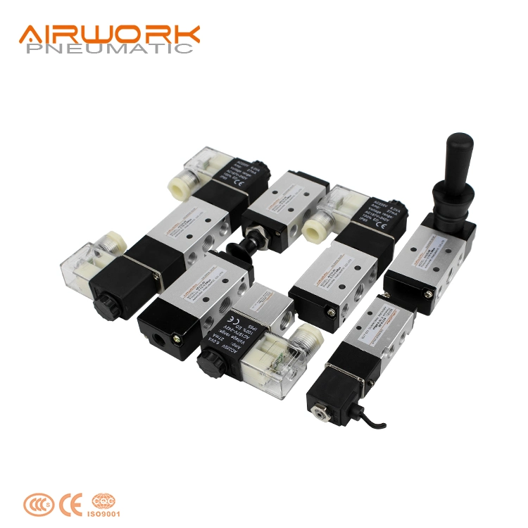 Airtac Type 4V210-06 4V210-08 5 2 Way Solenoid Valve Wiring Diagram Pneumatic Air Valve 12V