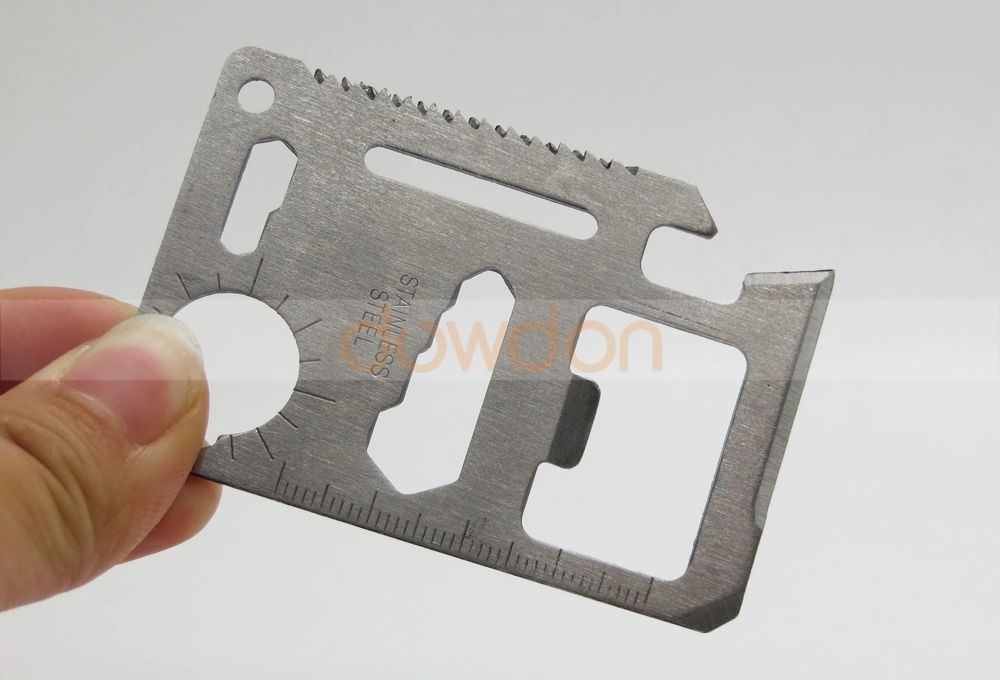 Stainless Steel 11 in 1 Beer Opener Survival Card Tool Fits Perfect in Your Wallet