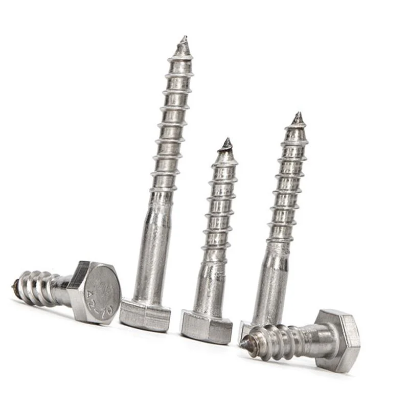 High quality/High cost performance  Hexagon Head Wood Screws DIN571 Stainless Steel