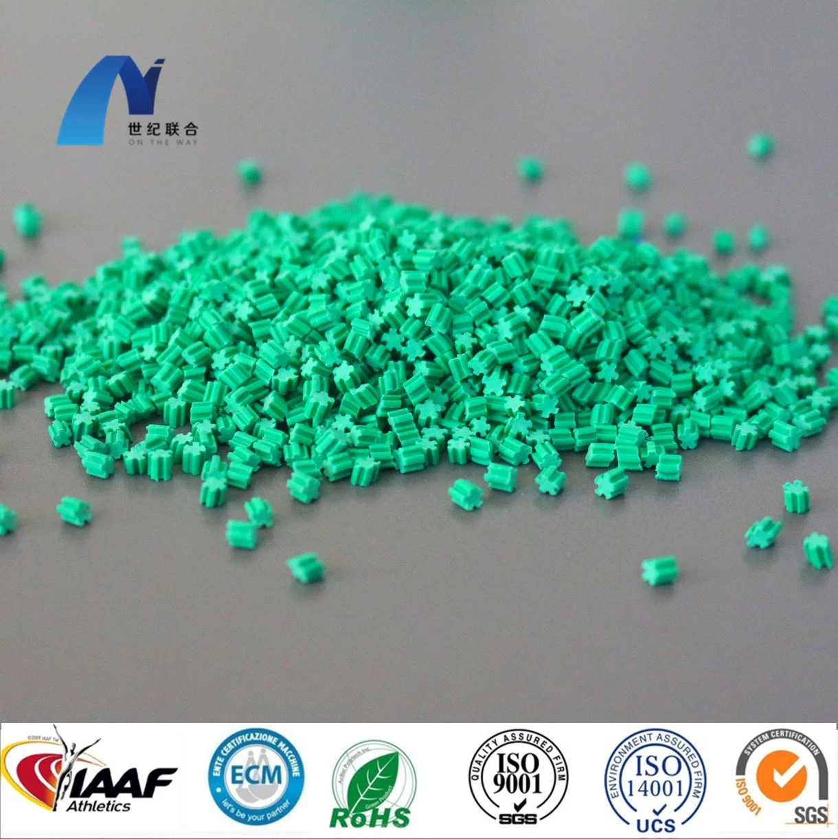 Eco-Friendly TPE Granules Courts Sports Surface Flooring Athletic Running Track