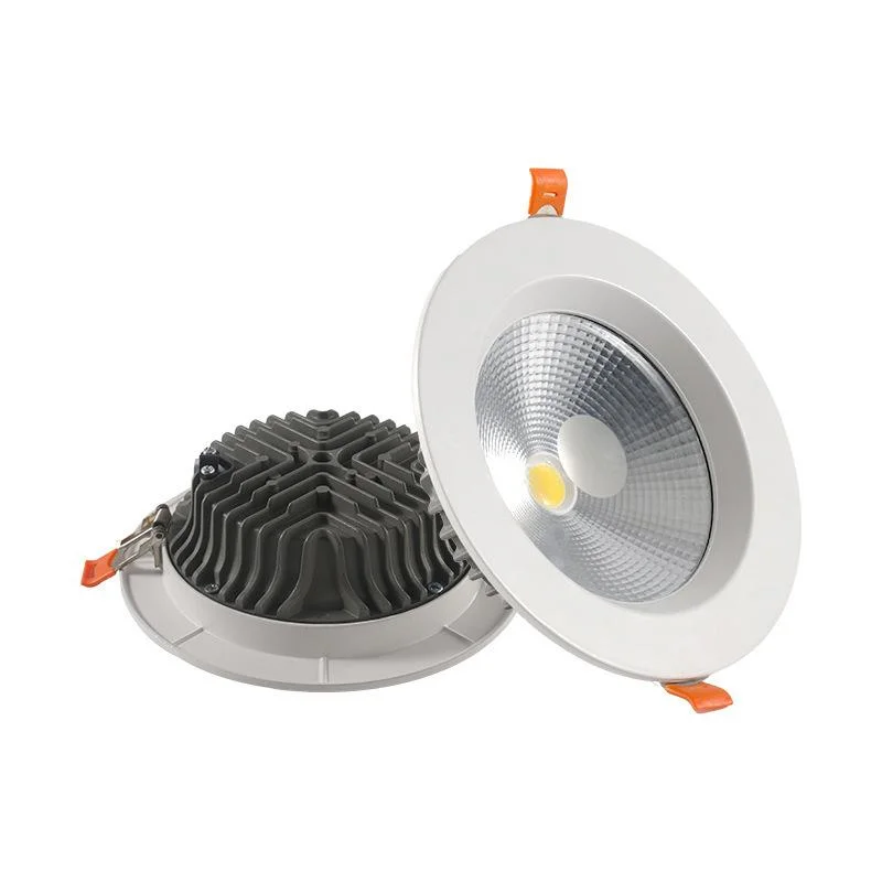 Recessed Ceiling LED Light Aluminum Dimmable COB Panel Downlight with Isolated Driver