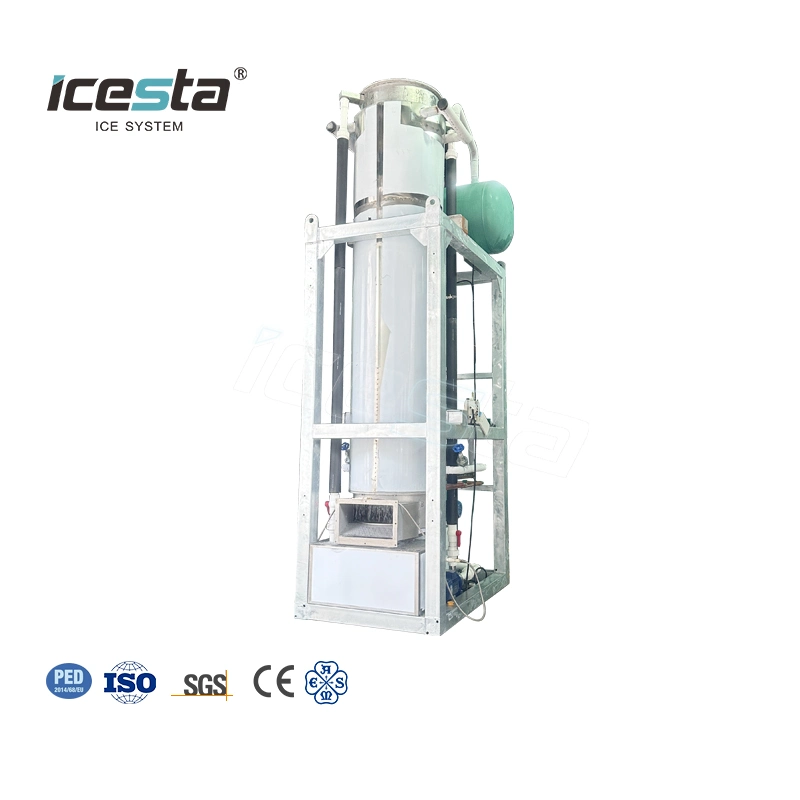 Icesta Customized Automatic New Style High Productivity Long Service Life 20 Ton Ice Tube Machine