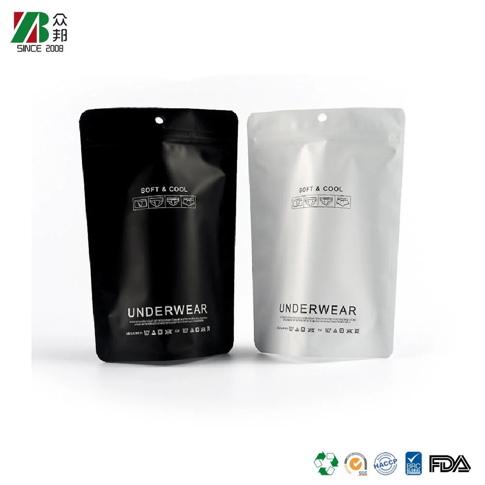 Mylar Plastic Thickened Bottom Socks Bio One Side Clear Window Packaging Bag Resistance To Extrusion