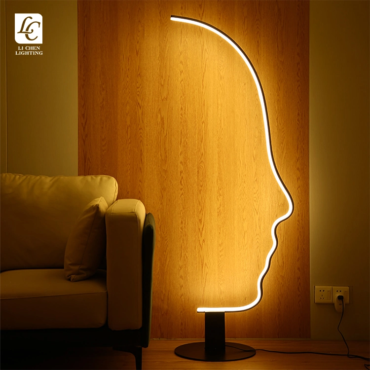 Для использования внутри помещений украшение дома в гостиной с регулируемой яркостью современной RGB Напольный светодиодный светильник