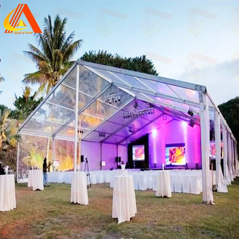 10x30m tienda de bodas con cubierta de PVC traslúcido