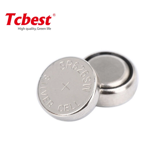 Factory Direct 1.55V Silver Oxide Sr626 377 Zinc Air Button Cell Primary Battery Coin Cell 1.55V Battery with CE for Hearing Aid or Watch