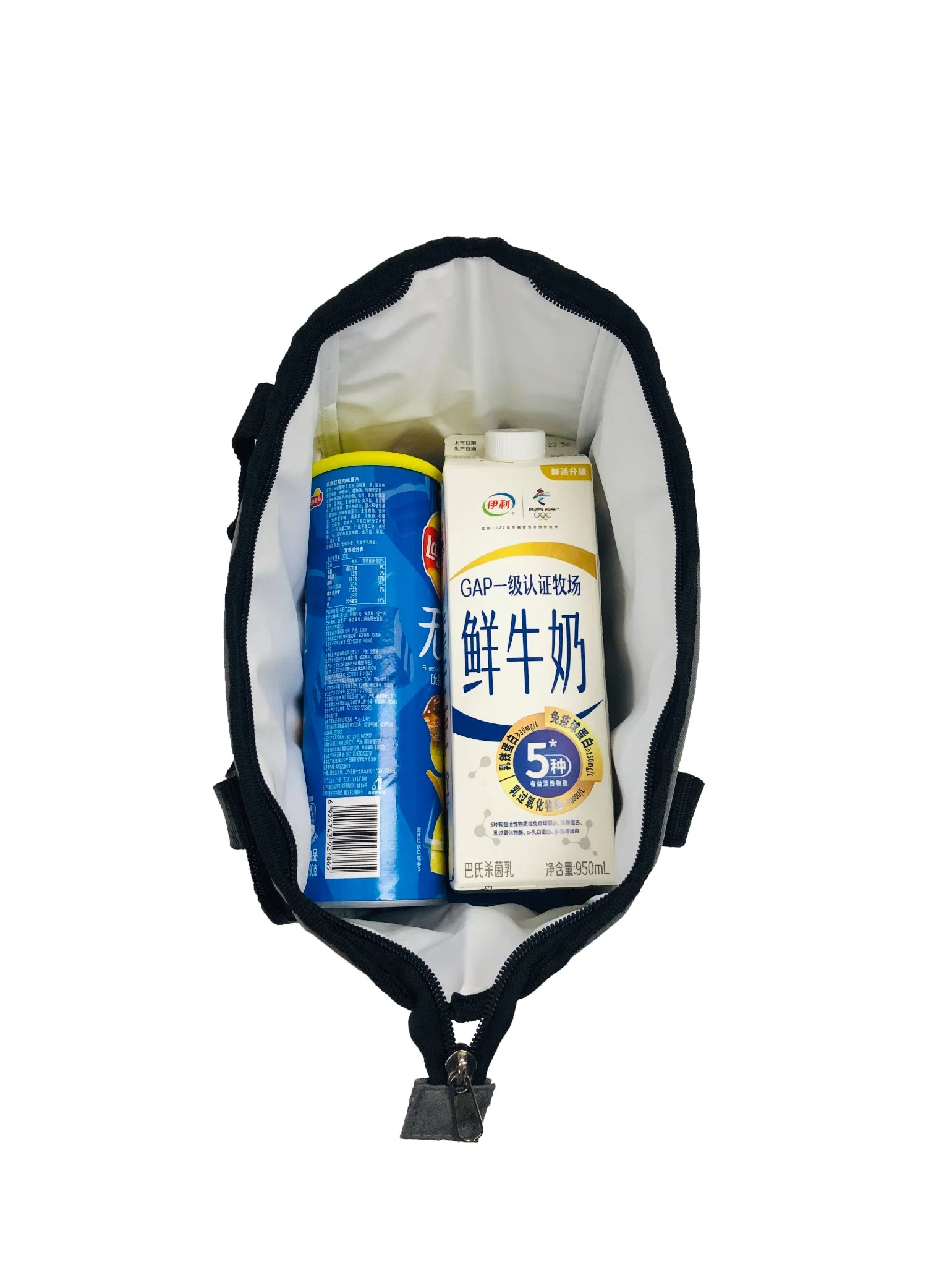 Refrigerador estanque RPET Sacola grande atividade antibacteriana saco térmico com Multi-Pockets isolados para piquenique Praia Office padrão de almoço de trabalho