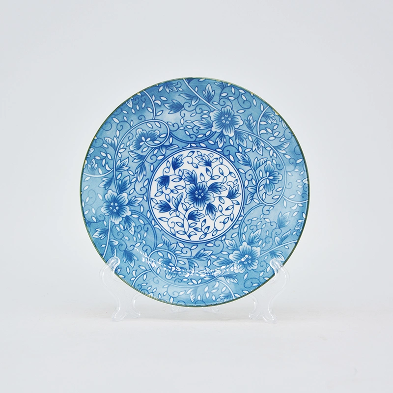 Wholesale/Supplier Custom Round Porcelain Dinnerware Plate Ceramic Dinner Plates with Japanese Style