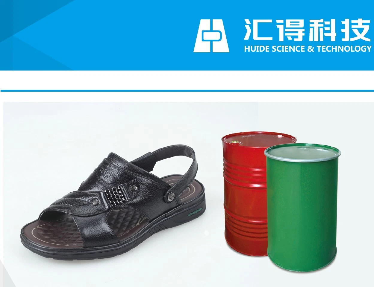 Media o Baja densidad de polímero de PU para la fabricación de zapato único