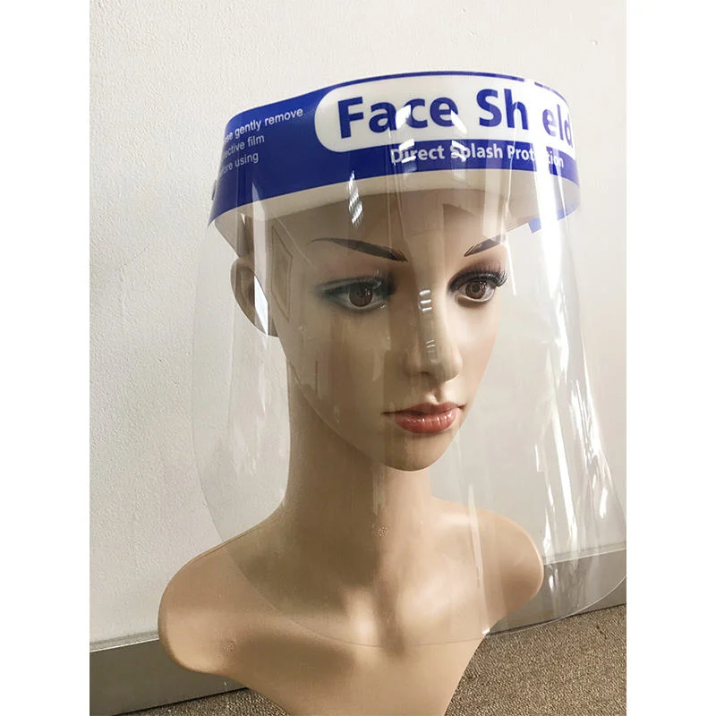 ODM OEM transparente máscara de protección facial de mascotas desechable aislamiento ordinario Protector impermeable de alta calidad con esponja