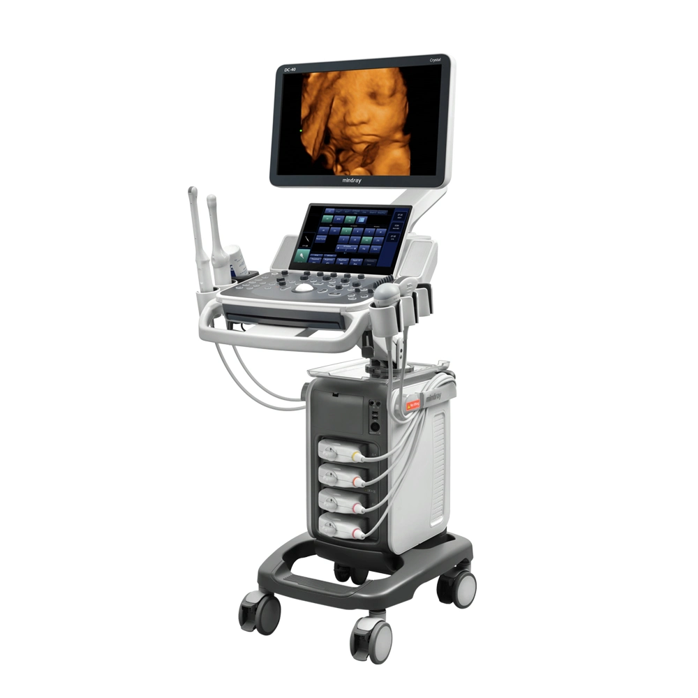 3d 4d Full Digital Trolley Doppler Medical Ultrasound Instruments Scan Machine Scanner Ce Approved Mindray Dc40