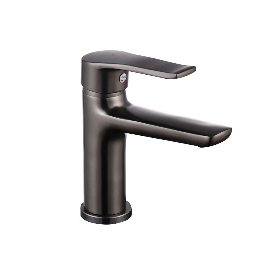 Wholesale/Supplier Single Lever Brass Basin Faucet Cold and Hot Water Mixer for Bathroom Dark Grey