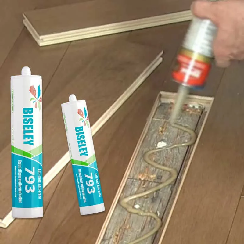 High Quality Cartridge Neutral Silicone Sealant Indoor Wood PVC Floor Covering Adhesive Fixing Waterproof Sealing Caulking Glue