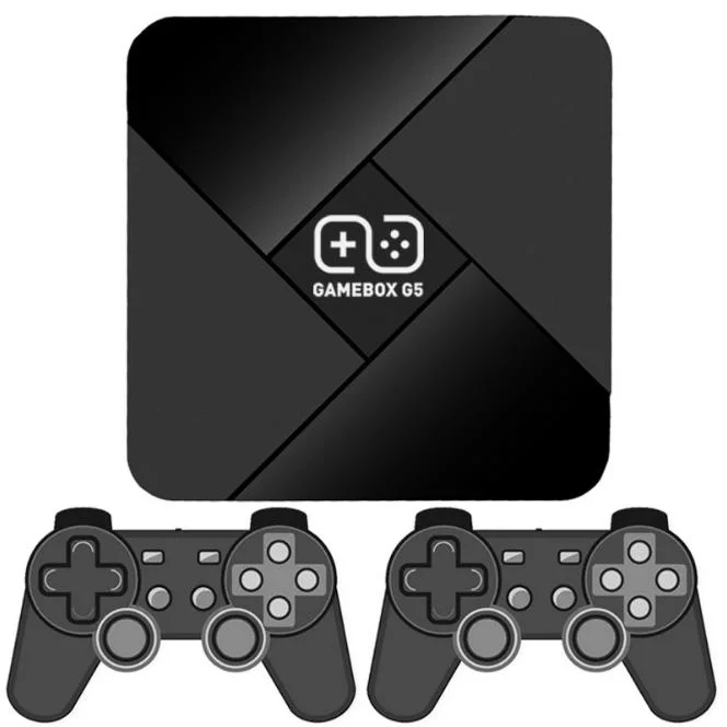 Venda quente G5 Caixa de jogos 9.1 Sistema Android Controle Sem Fio HD 4K super-consola Gamebox vídeo 50+ 40000 Emulador+ jogos retro