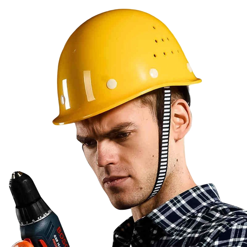 Casque de protection de la tête de travailleur de construction, forme ronde, ventilation personnalisée Chapeaux durs peints