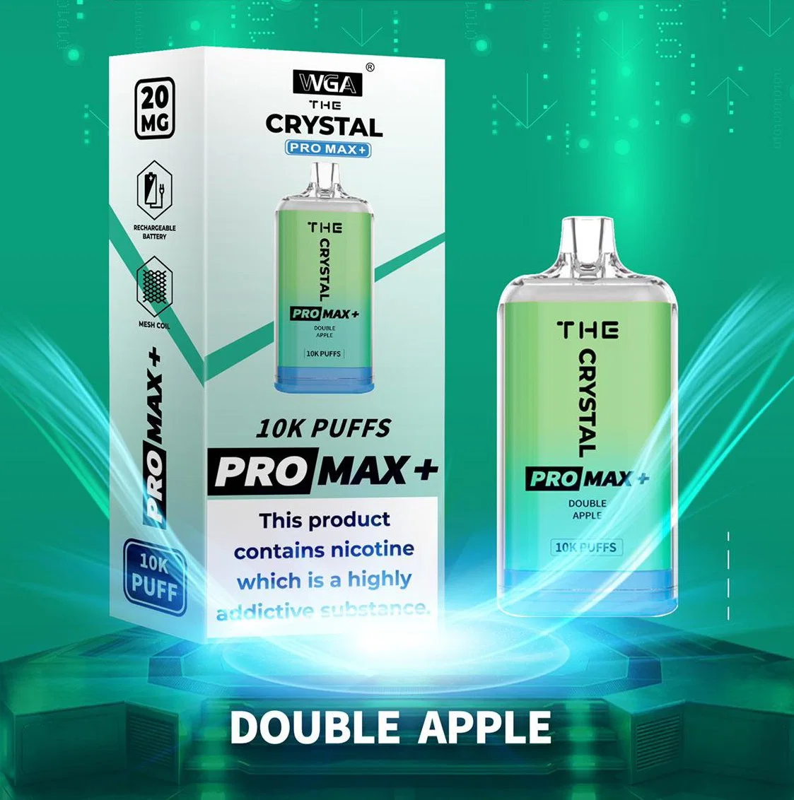 Одноразовый комплект Crystal PRO Max Plus WGA 10000 Puff Zbood Вап