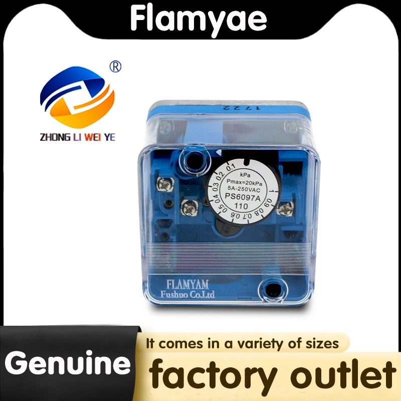 Flamyae Air Pressure Switch PS6097A110 Gas Air Pressure Switch Directly Supplied by Chinese Factory Original and Genuine