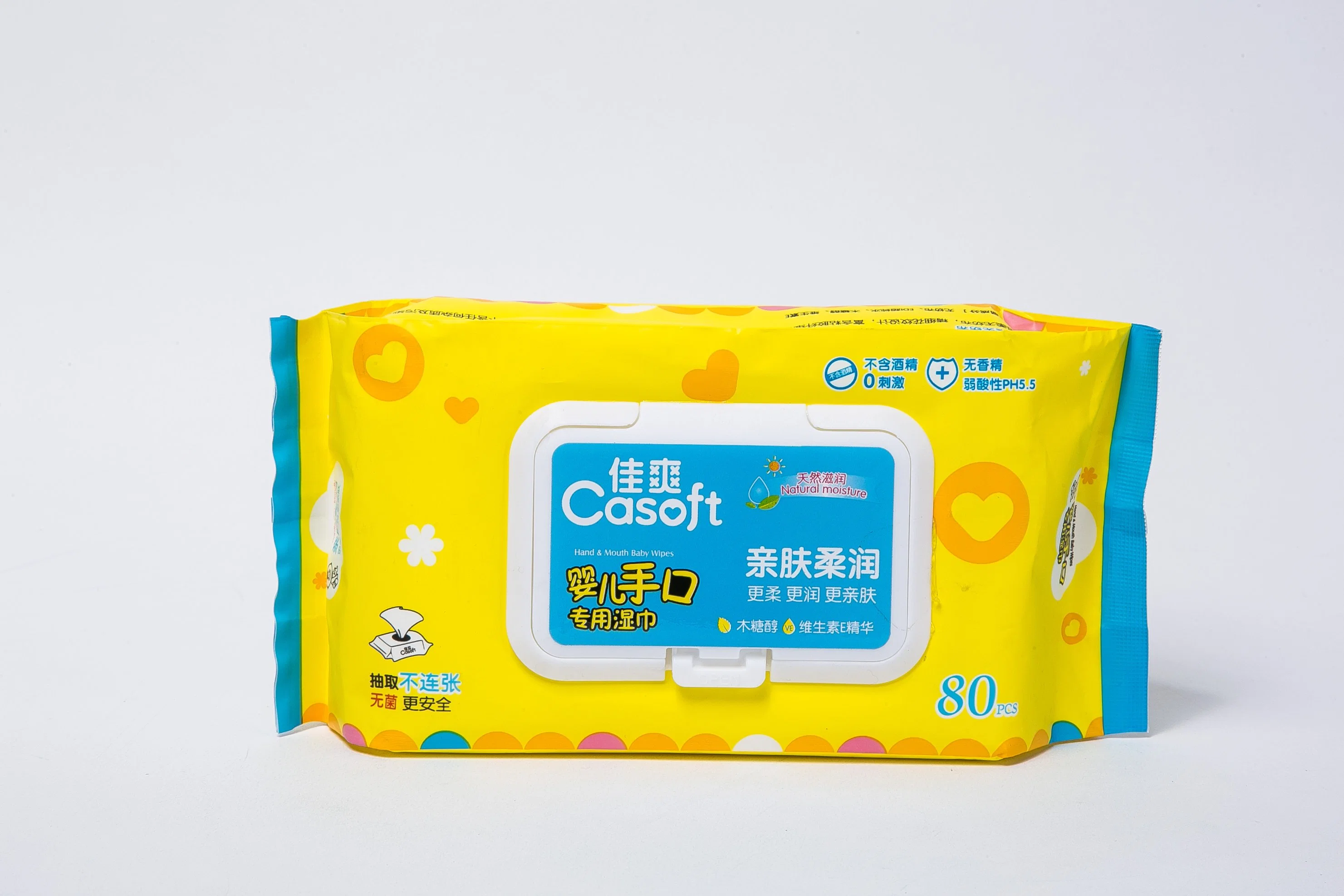 Natural Plant Extract Organic Bamboo Sanitation Baby Disposable Household Wet Wipes