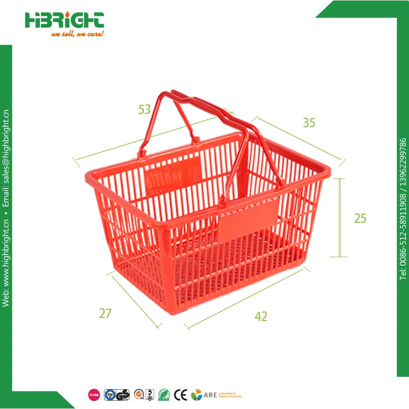 Wholesale/Supplier Supermarket Carry Plastic Shopping Basket