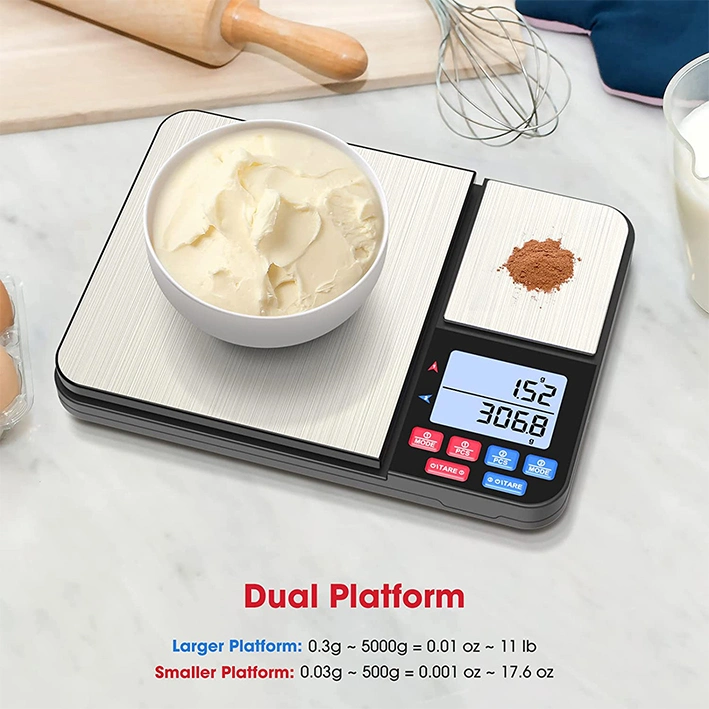 Dual Platform Food Scale Digital Kitchen Scale