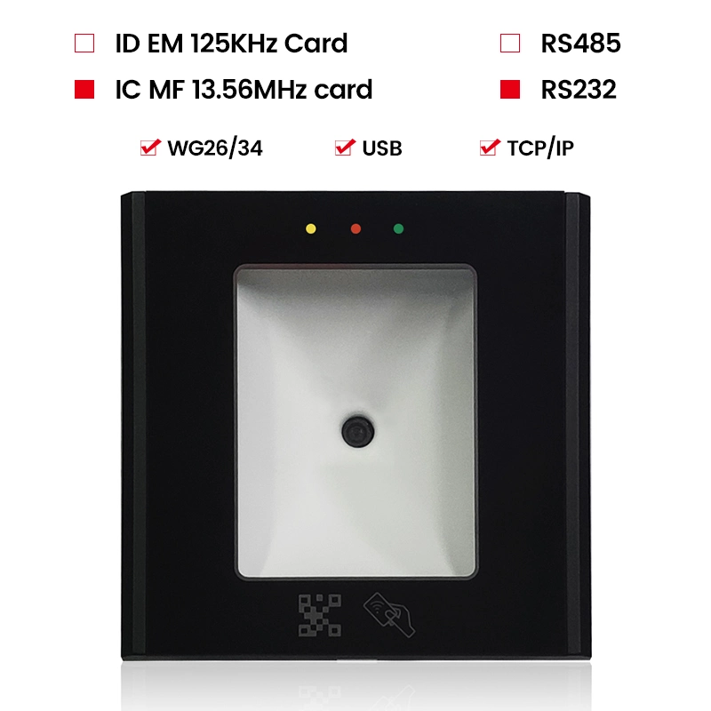 Towiegand 26 Output Access RFID Qr Code Reader