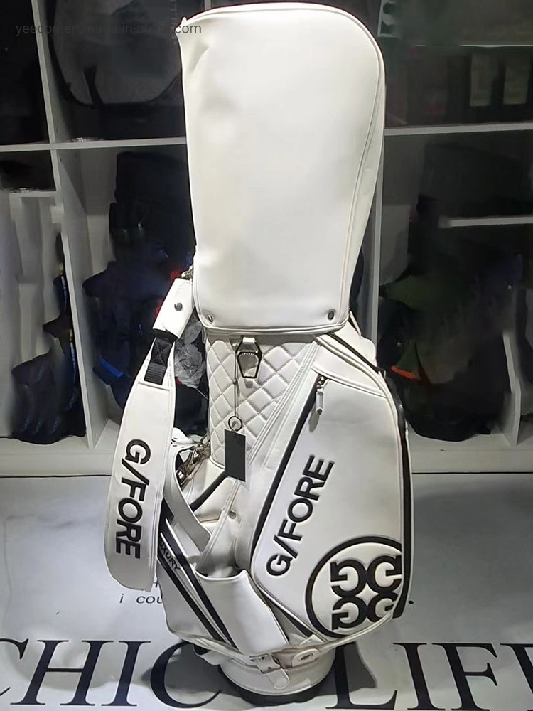 Golf Bag Golf Equipment Bag Golf Clud Bag High quality/High cost performance  PU Leather Waterproof Bag White Blue